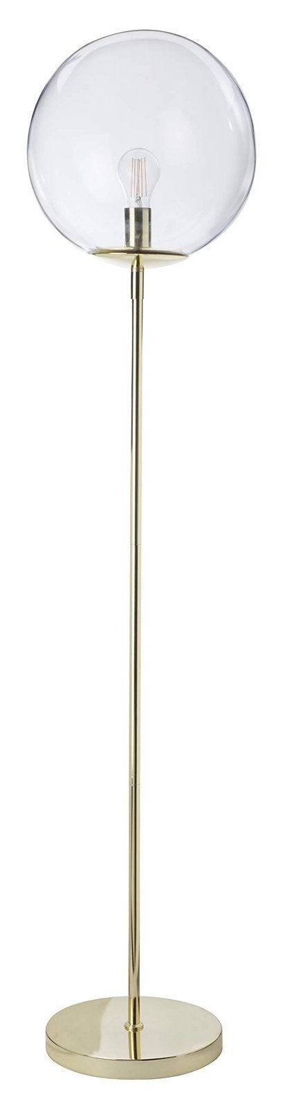Lampadaire globe au loin et métal doré, Enlèvement ou Envoi, Comme neuf