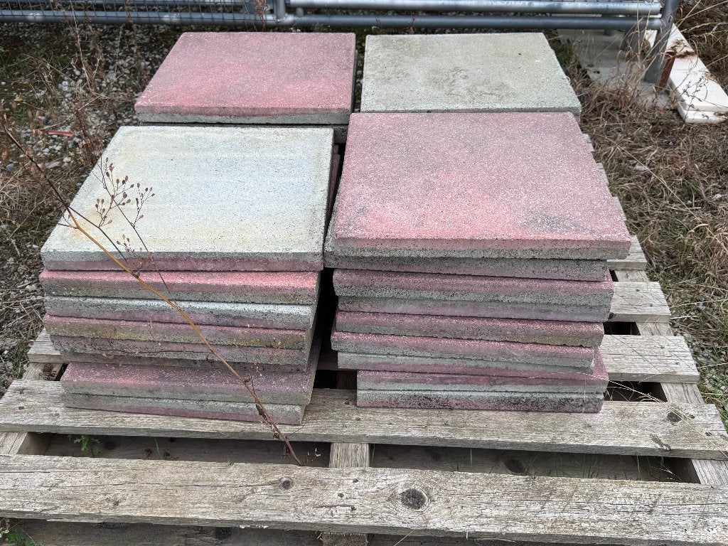 Dalle extérieur 40x40 rouge (5,6m²), Bricolage & Construction, Dalles & Carrelages, Neuf, 20 à 40 cm, Carrelage de sol, Enlèvement