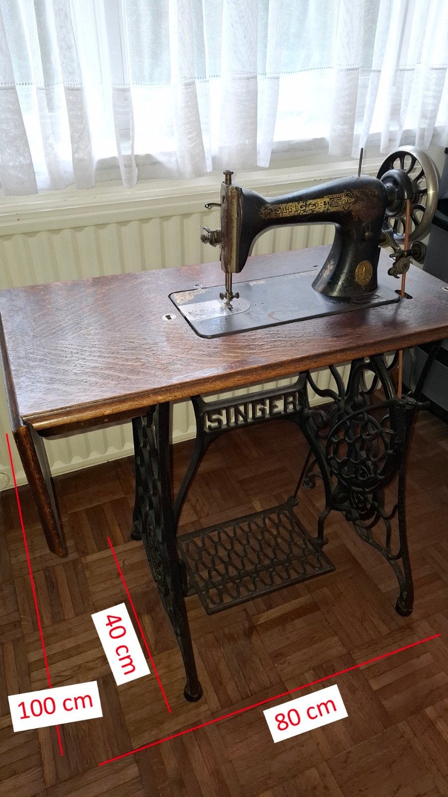 machine à  coudre à pédale - Singer, Enlèvement