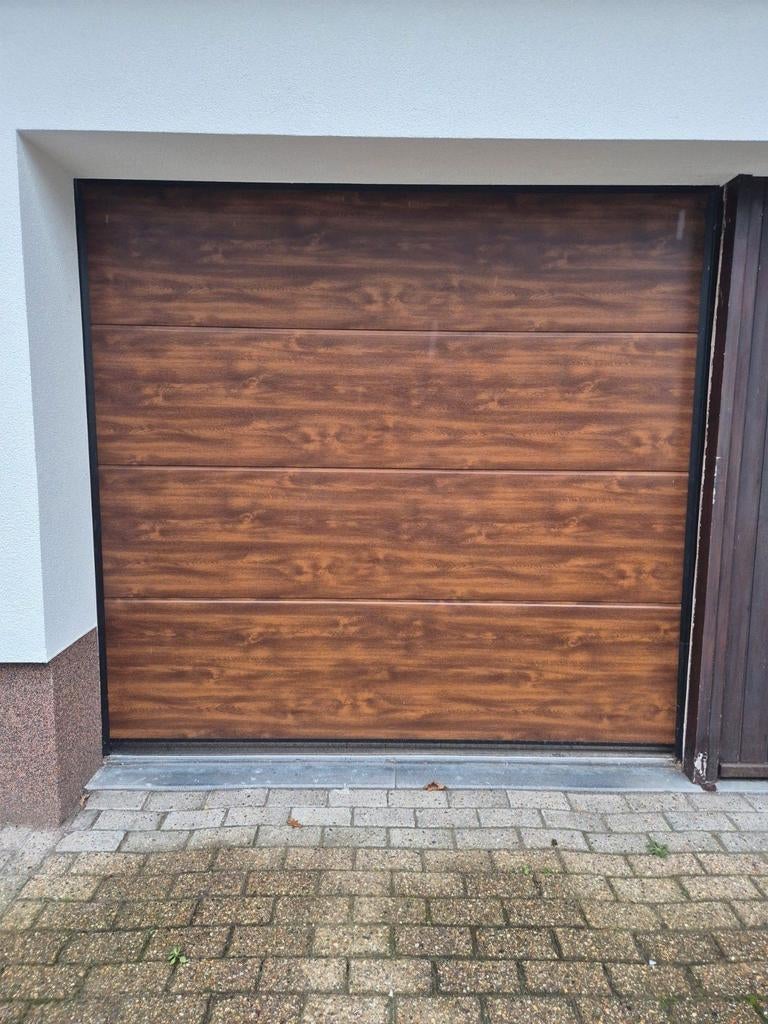 Garagepoort met gebroken motor, Doe-het-zelf en Bouw, 200 cm of meer, Ophalen of Verzenden, Zo goed als nieuw, 200 cm of meer