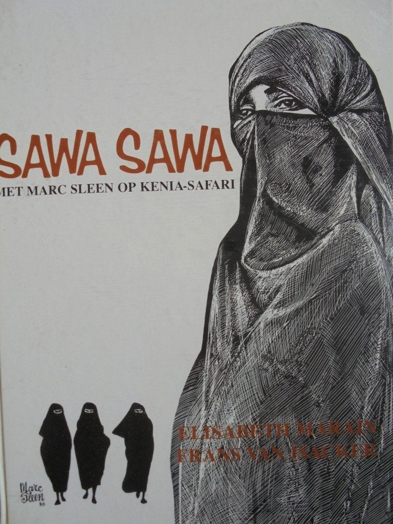 Sawa Sawa  1   Marc Sleen in Kenia, Envoi, Neuf, Peinture et dessin