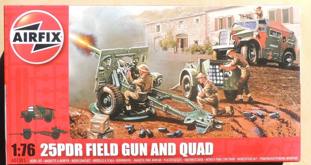 Airfix 1/72 25PDR field Gun and Quad Neuf sous cello, Hobby en Vrije tijd, Modelbouw | Auto's en Voertuigen, 1:50 of kleiner, Verzenden
