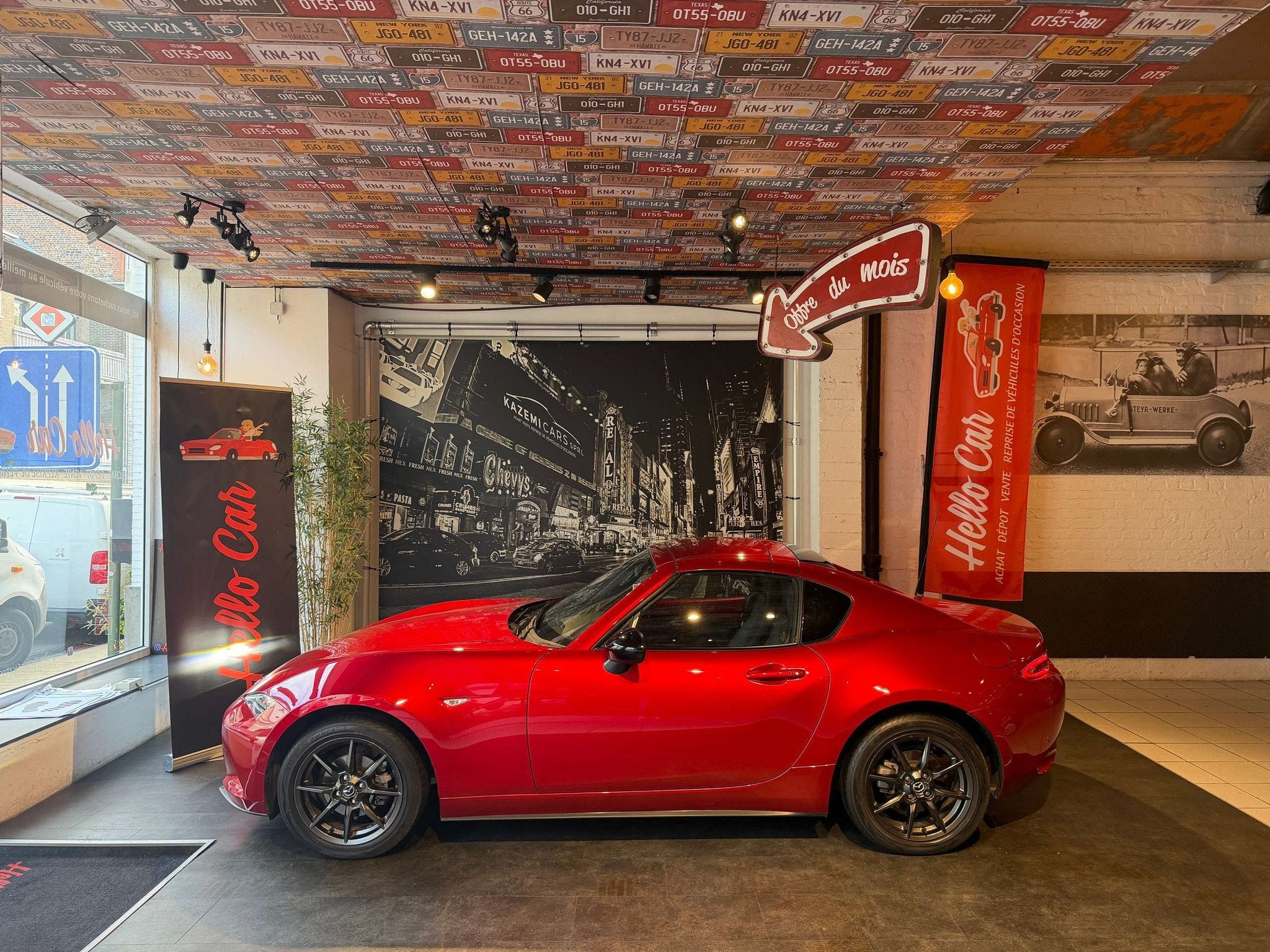 Mazda MX-5 MX-5 1.5i Skyactiv-G * RF * HARDTOP * CUIRS * BOS, Auto's, Gebruikt, Cabriolet, Adaptive Cruise Control, Leder