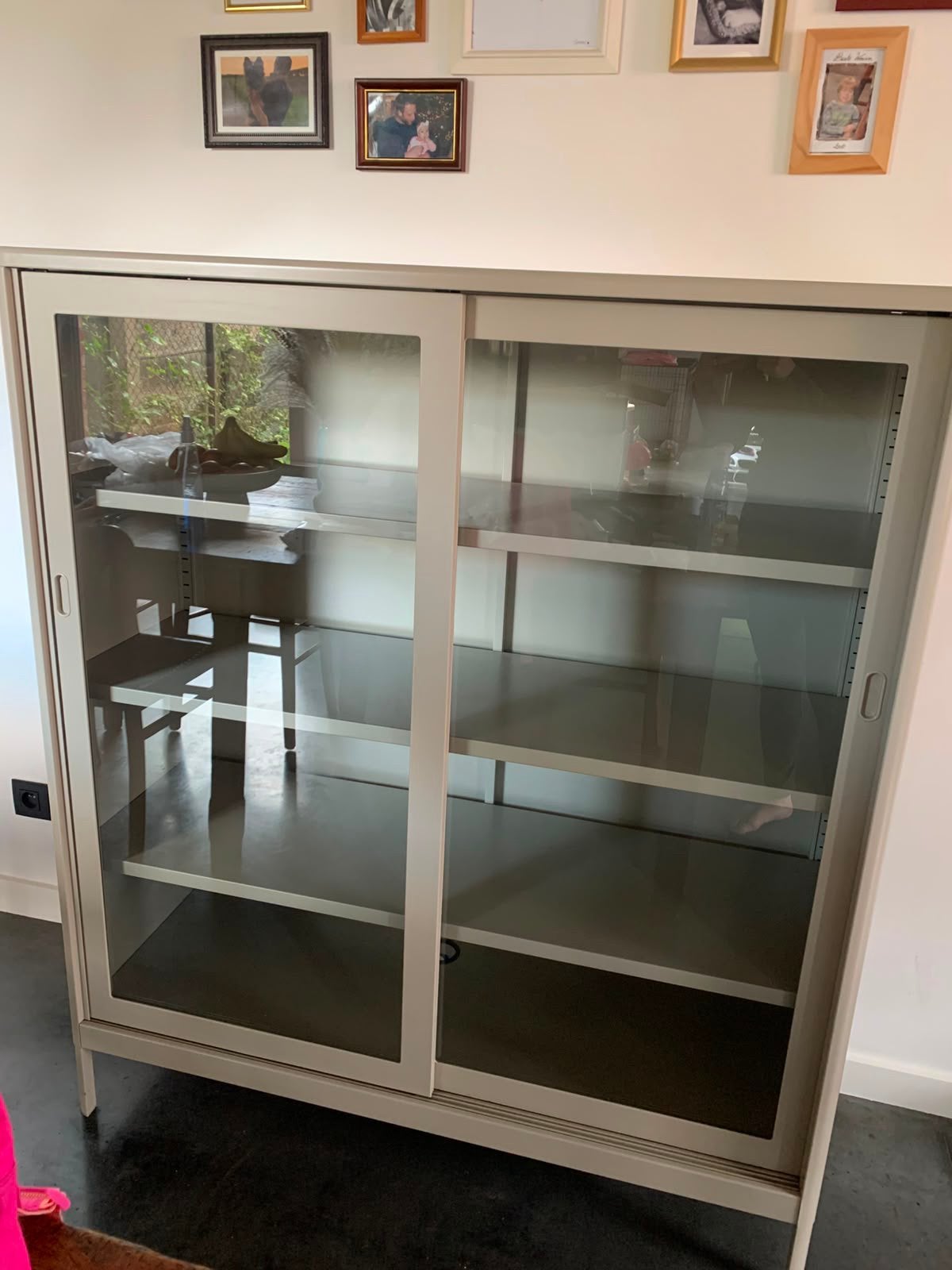 Vitrine kast staal., Enlèvement, Comme neuf