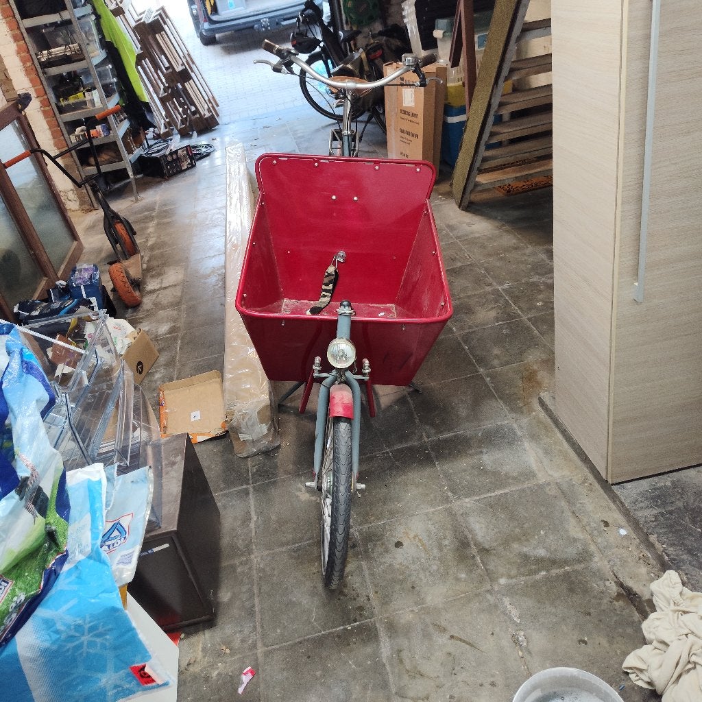 Bakfiets achielle, Fietsen en Brommers, Ophalen, Gebruikt, 2 kinderen, Overige merken