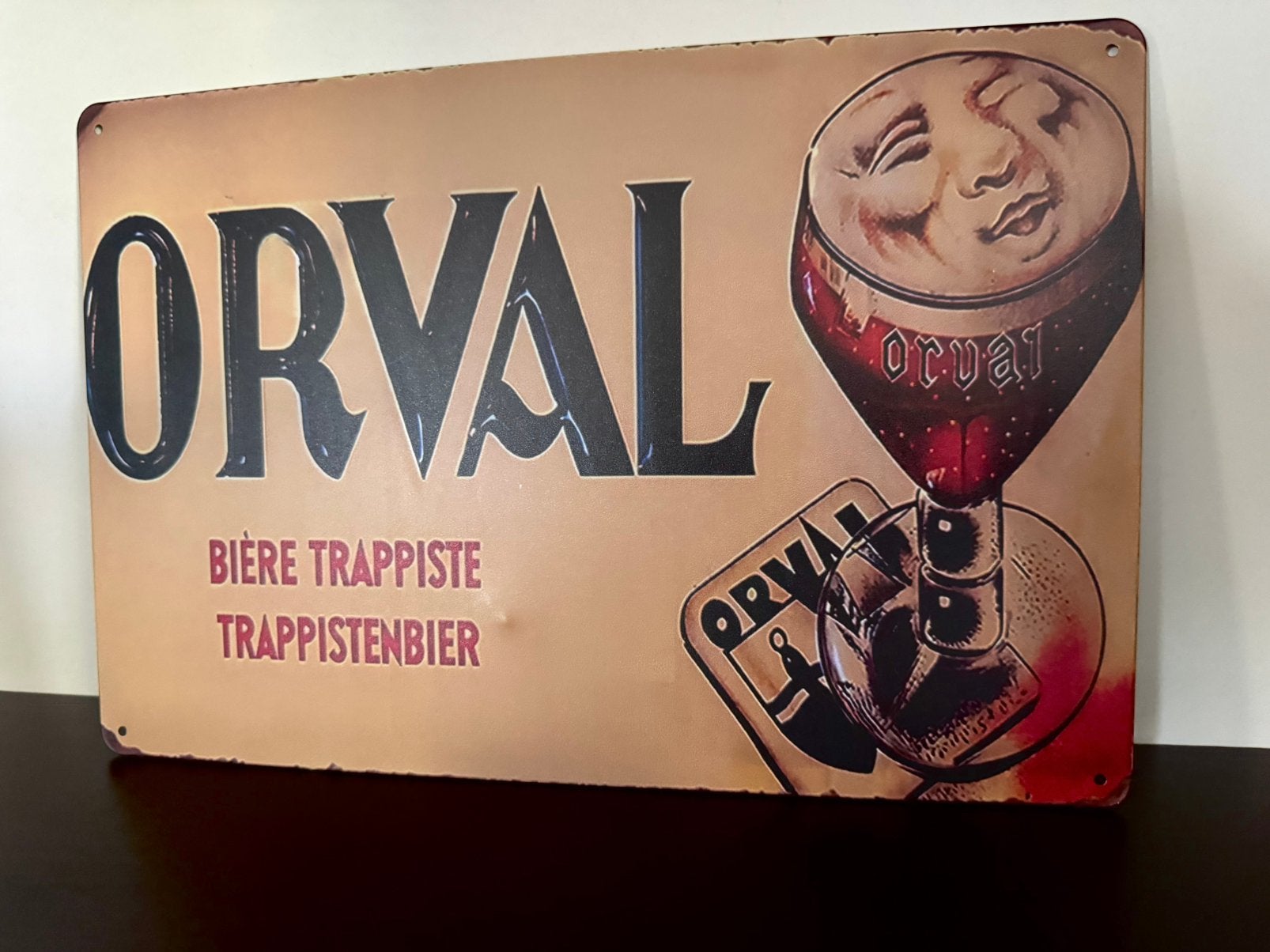 Metalen reclamebord Orval, Verzamelen, Ophalen of Verzenden, Nieuw, Reclamebord, Plaat of Schild