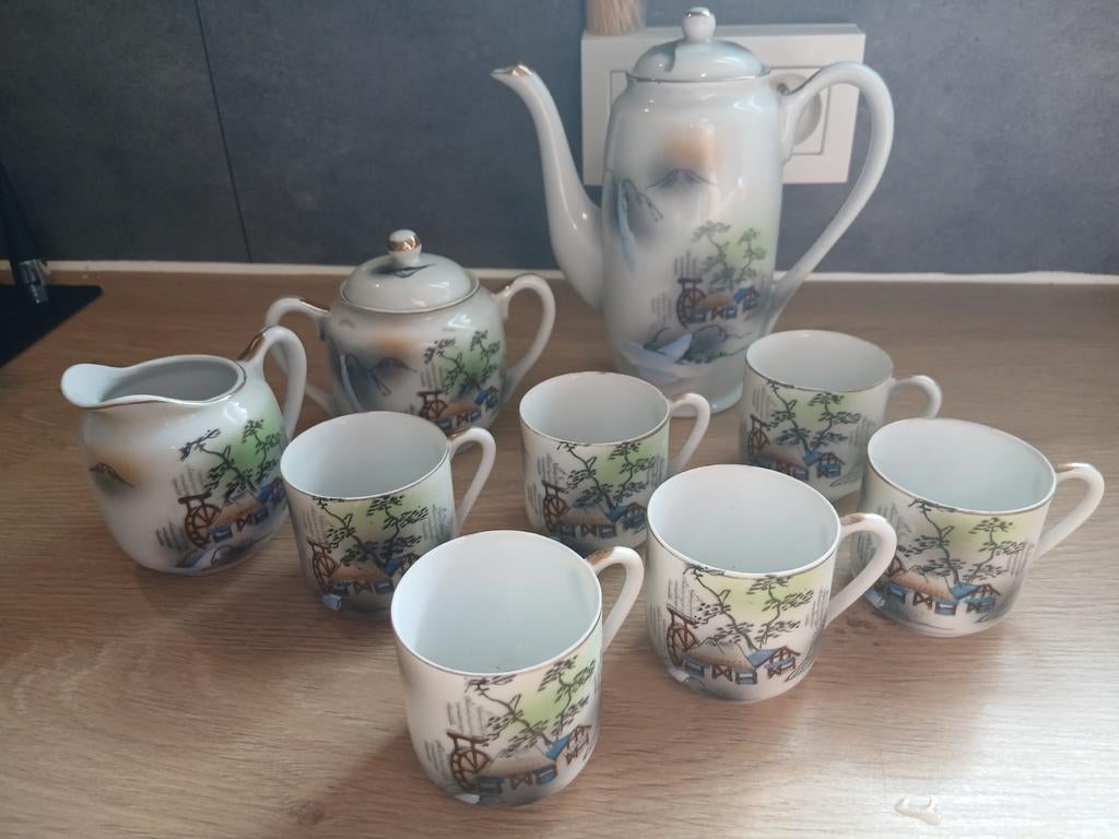 vintage Japans Kutani theeservies / porselein, Enlèvement