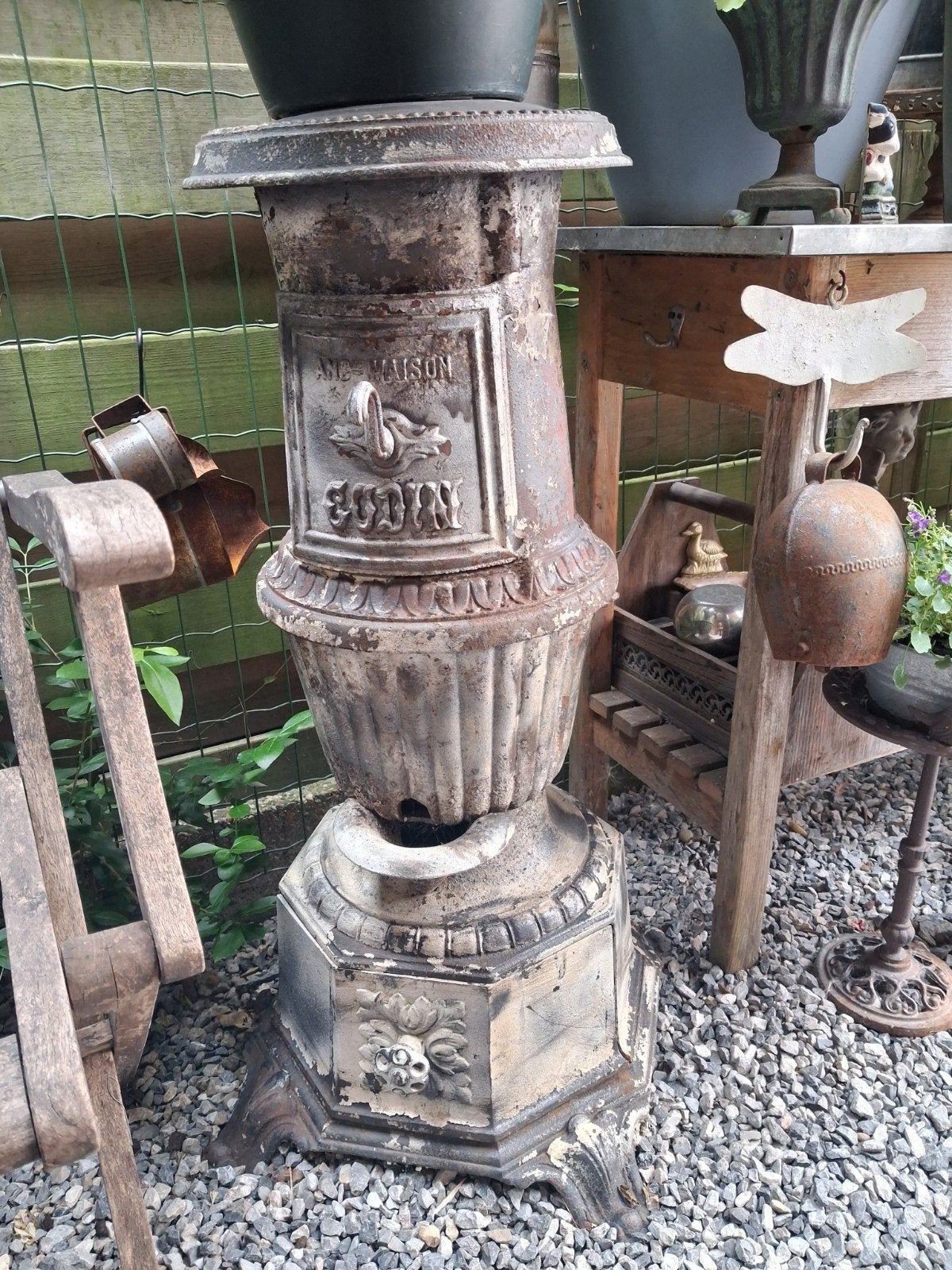 GODIN- POÊLE À BOIS et sa buse d'échappement, Huis en Inrichting, Kachels, Houtkachel, Hout, Ophalen