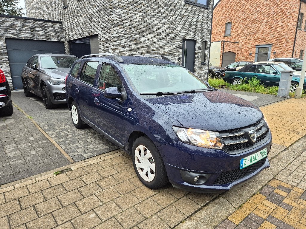Dacia Logan MCV 0.9Tce 2014 78.000km Navi AC CC GARANTIE, Auto's, Dacia, Voorwielaandrijving, Stof, Zwart, Blauw