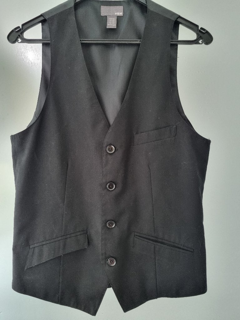 Ceremonievest / colbert H&M maat 46, Kleding | Heren, Trouwkleding en Trouwaccessoires, Zwart, Ophalen of Verzenden, Zo goed als nieuw