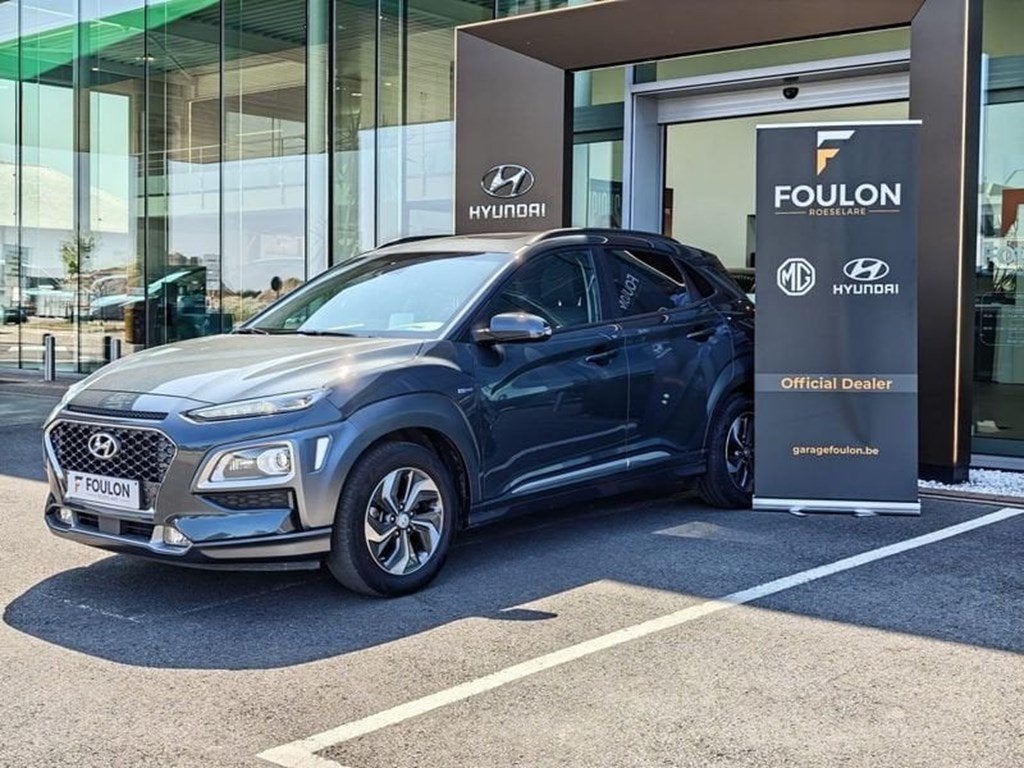 Hyundai Kona 1.6 Hybride Sky DCT, Auto's, Automaat, 105 pk, Zwart, 101 g/km