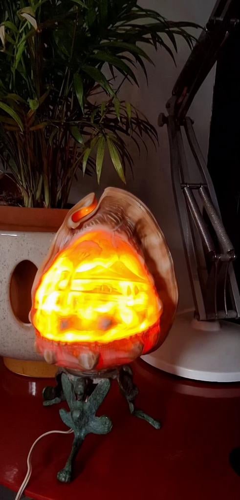 Lampe ancienne Coquillage fin 19ieme, Enlèvement ou Envoi, Utilisé, Autres matériaux