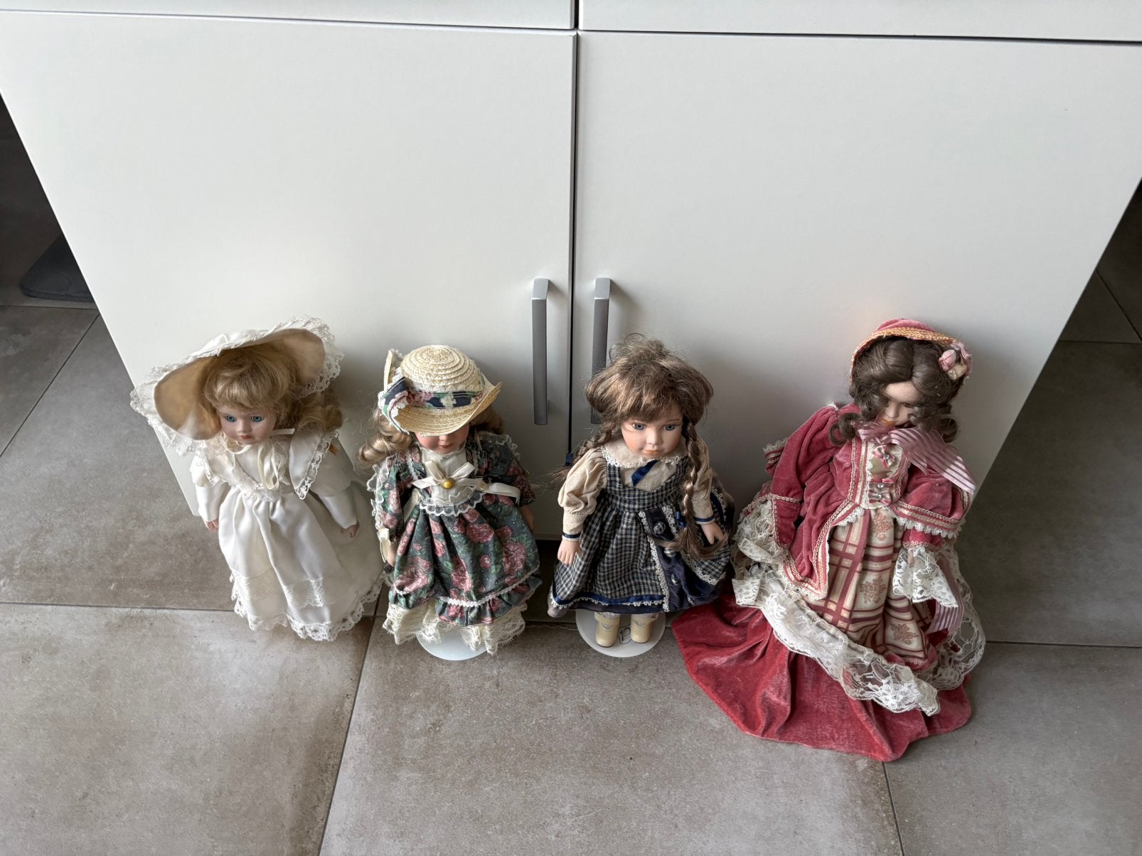 Lot de 20 anciennes poupées, Enlèvement ou Envoi, Utilisé