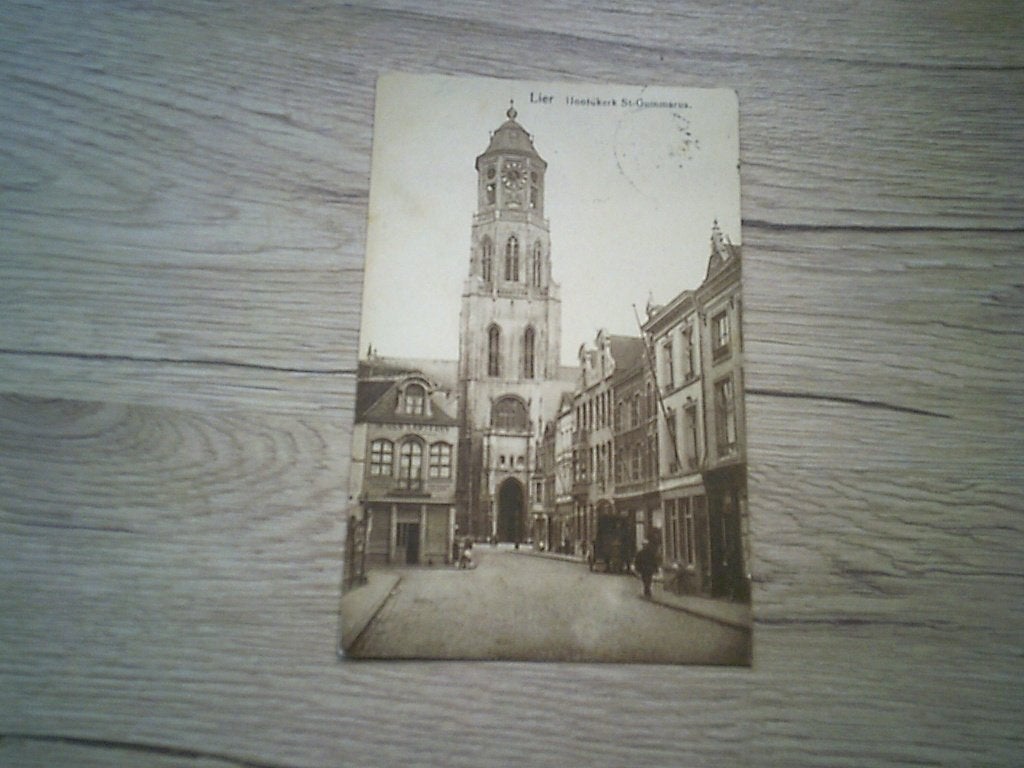 LIER: Hoofdkerk St Gummarus - In den Lantaarn, Ophalen of Verzenden, Voor 1920, Gelopen, Antwerpen