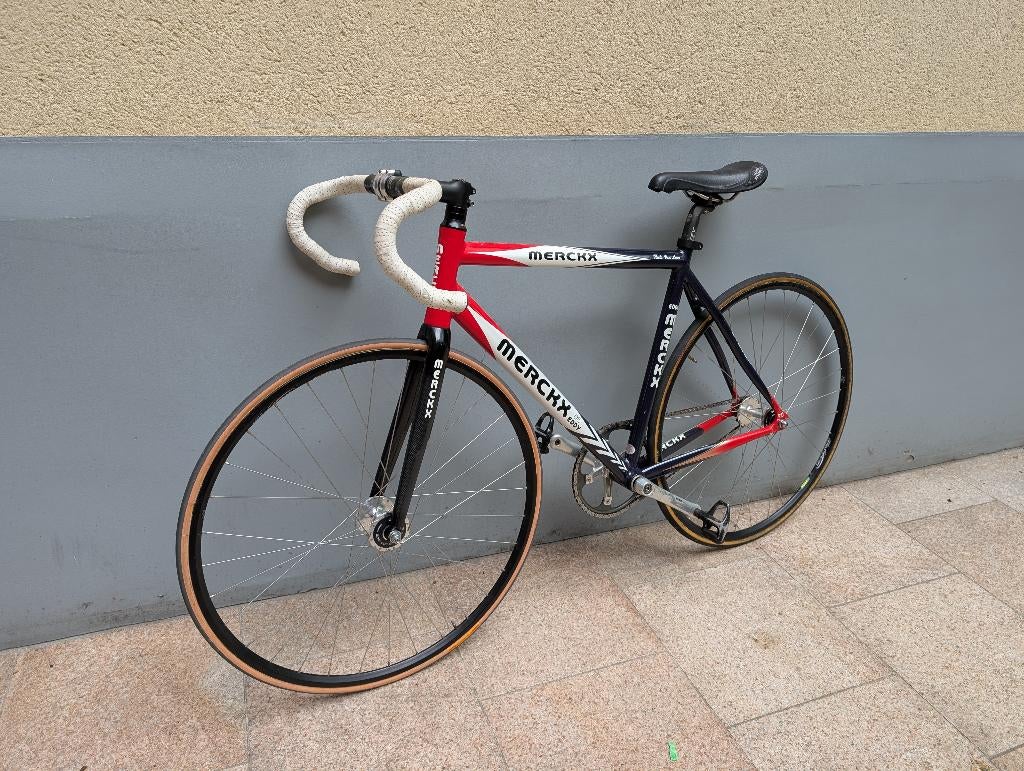 Eddy Merckx pistefiets met Dura Ace wielen., Fietsen en Brommers, Ophalen, Zo goed als nieuw
