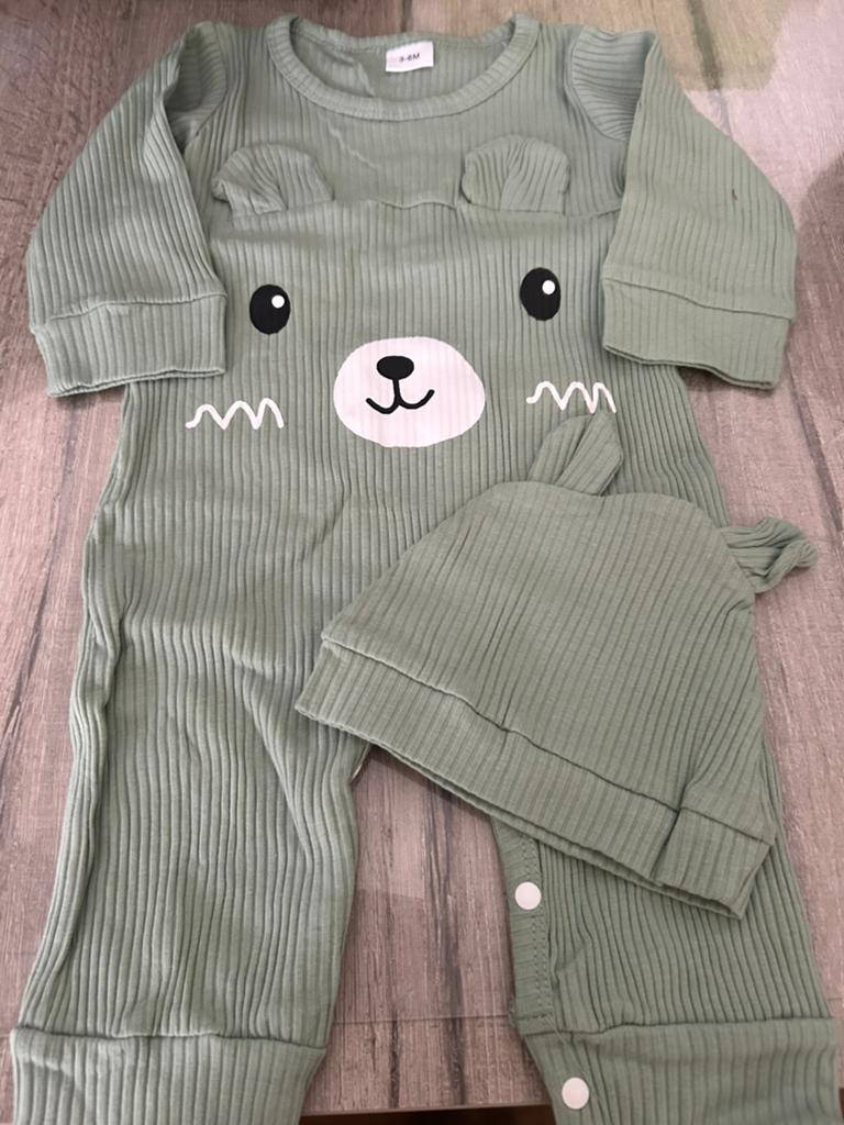 Rompertje met muts, Kinderen en Baby's, Babykleding | Maat 62, Verzenden, Nieuw, Setje