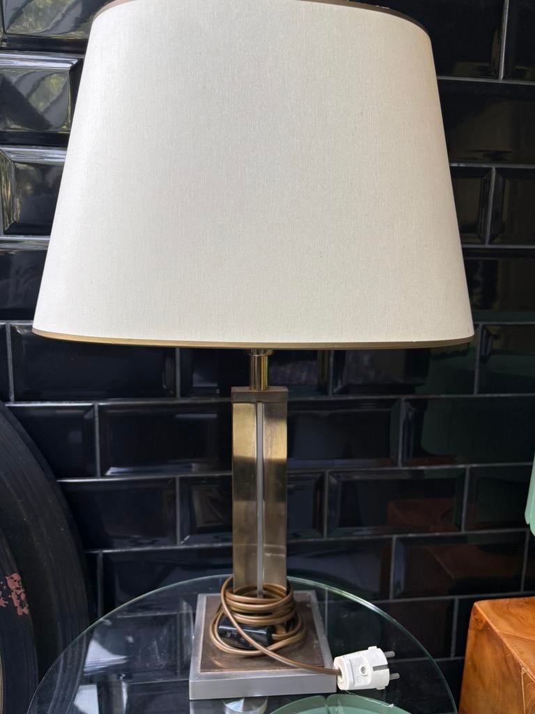 Designlamp 70’s Belgo Chrome Deknudt Hollywood Regency style, Ophalen, Gebruikt