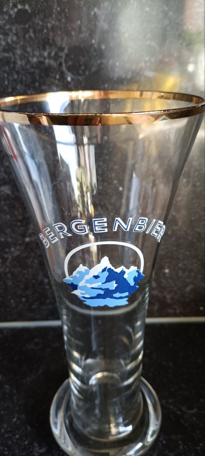 Heel Mooi oud bierglas oude br. Zeeberg Aalst, Enlèvement ou Envoi, Verre à bière