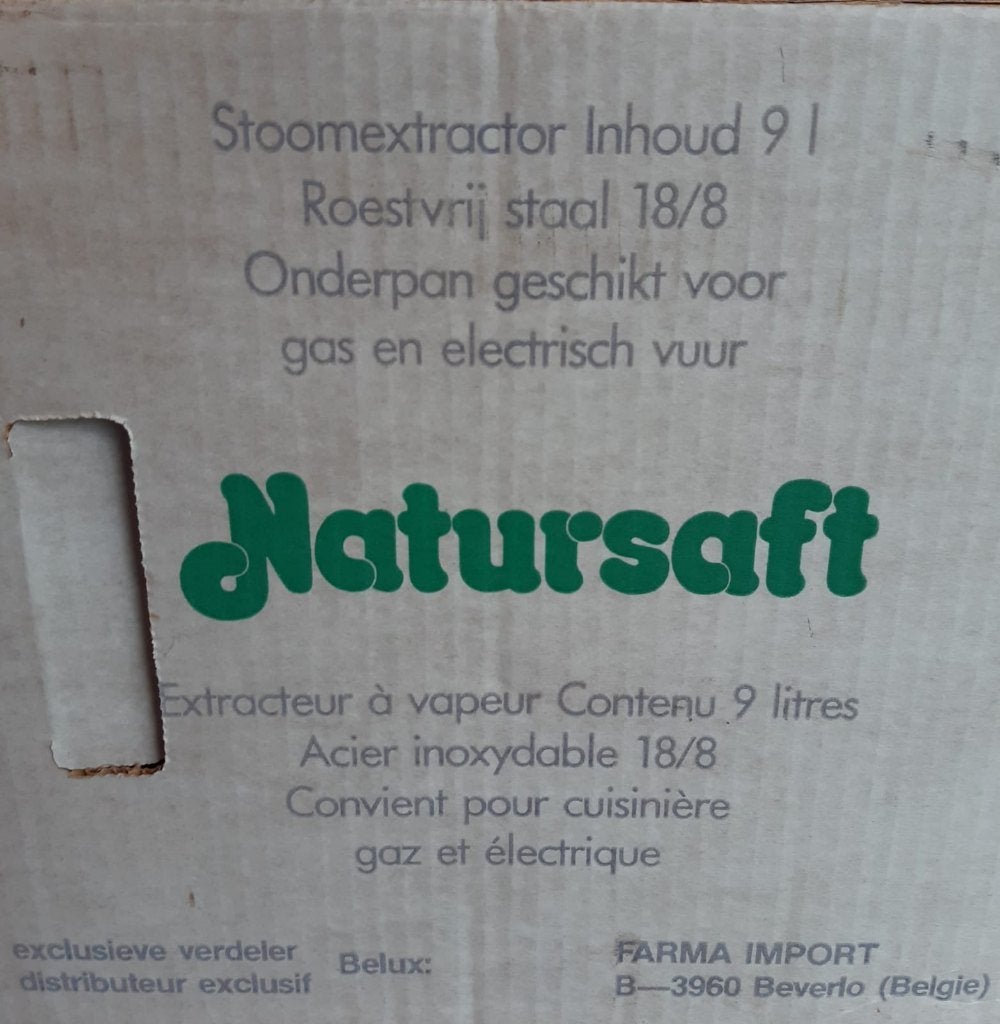 Extracteur à vapeur pour jus de fruits 9 litres, Enlèvement ou Envoi, Argenté