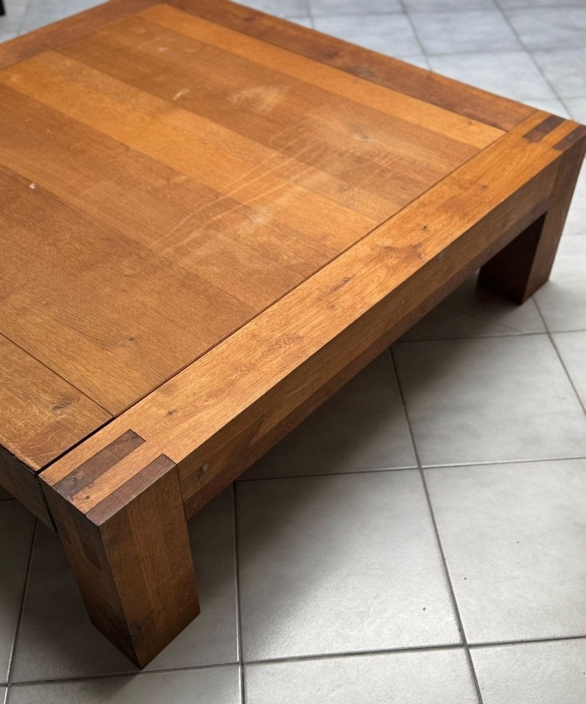 Zeer mooie salontafel in Teak hout, Huis en Inrichting, Ophalen