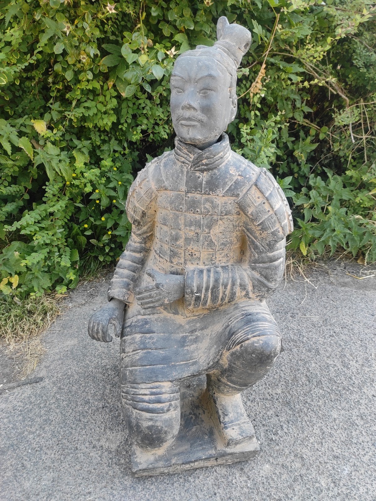 Archer en terre cuite de 80 cm, réplique de qualité artisana, Enlèvement, Comme neuf, Autres matériaux