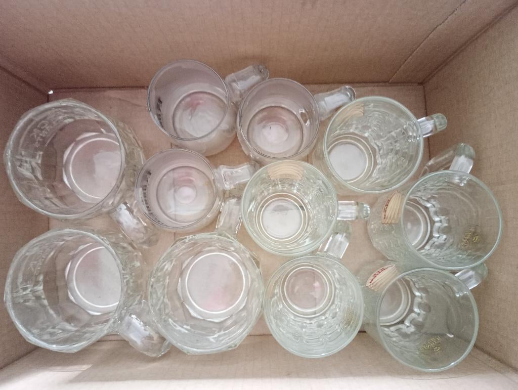 verres à bière en verre verres à vin verres à apéritif etc, Collections, Verres & Petits Verres, Comme neuf, Verre à bière, Enlèvement