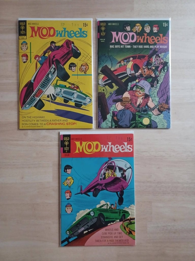 Mod Wheels 1971-1975 (6 comics High Grade), Enlèvement ou Envoi, Comme neuf, Plusieurs comics, Amérique