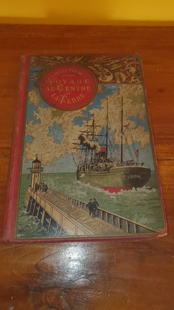 Jules Verne - Voyage au Centre de la Terre  (+-1890) Hetzel, Enlèvement ou Envoi, Jules Verne