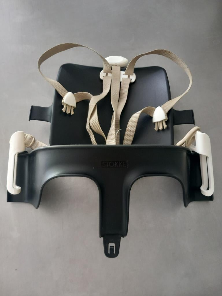 Set bébé Stokke Tripp Trapp noir + harnais de sécurité suppl, Enlèvement