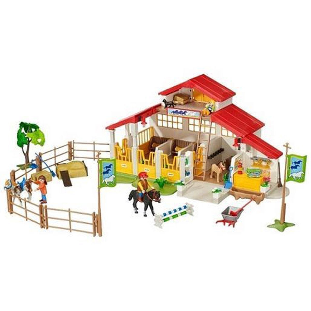 Playmobil 4190 grote paardenstal/ manege, Ophalen of Verzenden, Zo goed als nieuw