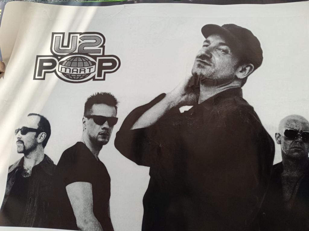 Poster Billet d'entrée et bracelet U2 2001, Enlèvement ou Envoi