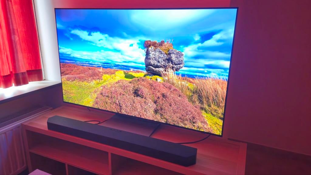Samsung S90F 55 inch (€840) + Samsung HW-Q600F Soundbar, Audio, Tv en Foto, Televisies, Ophalen, Samsung