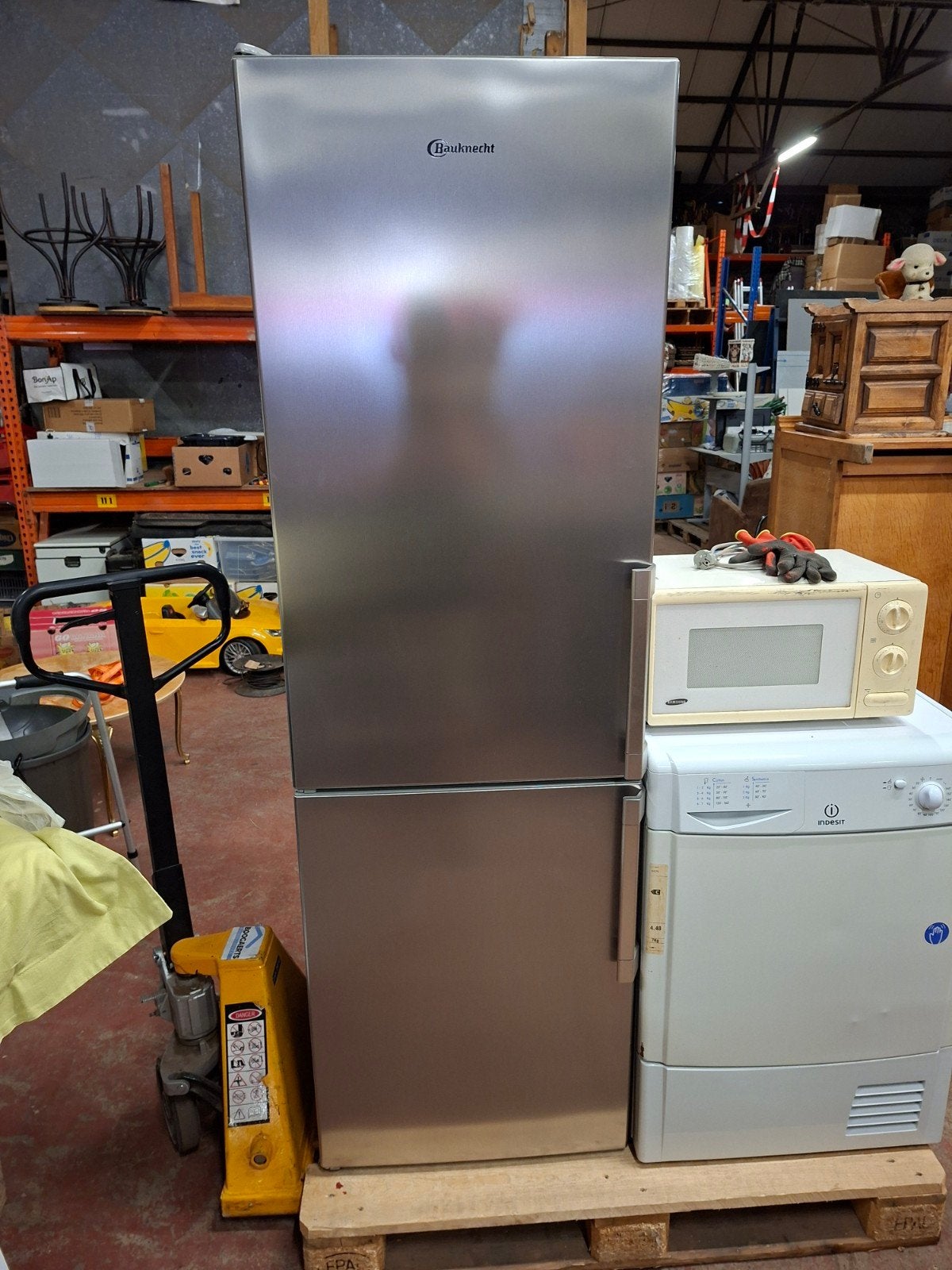 Frigo bauknecht, Elektronische apparatuur, Ophalen, 60 cm of meer, 160 cm of meer, Zo goed als nieuw