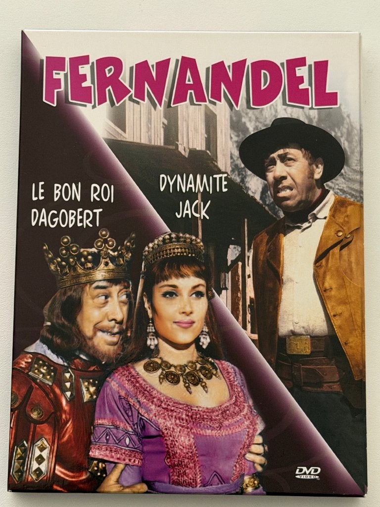 Fernandel - Le Boin Roi Dagobert / Dynamite Jack (DVD), Enlèvement ou Envoi, Tous les âges, Français, Néerlandais