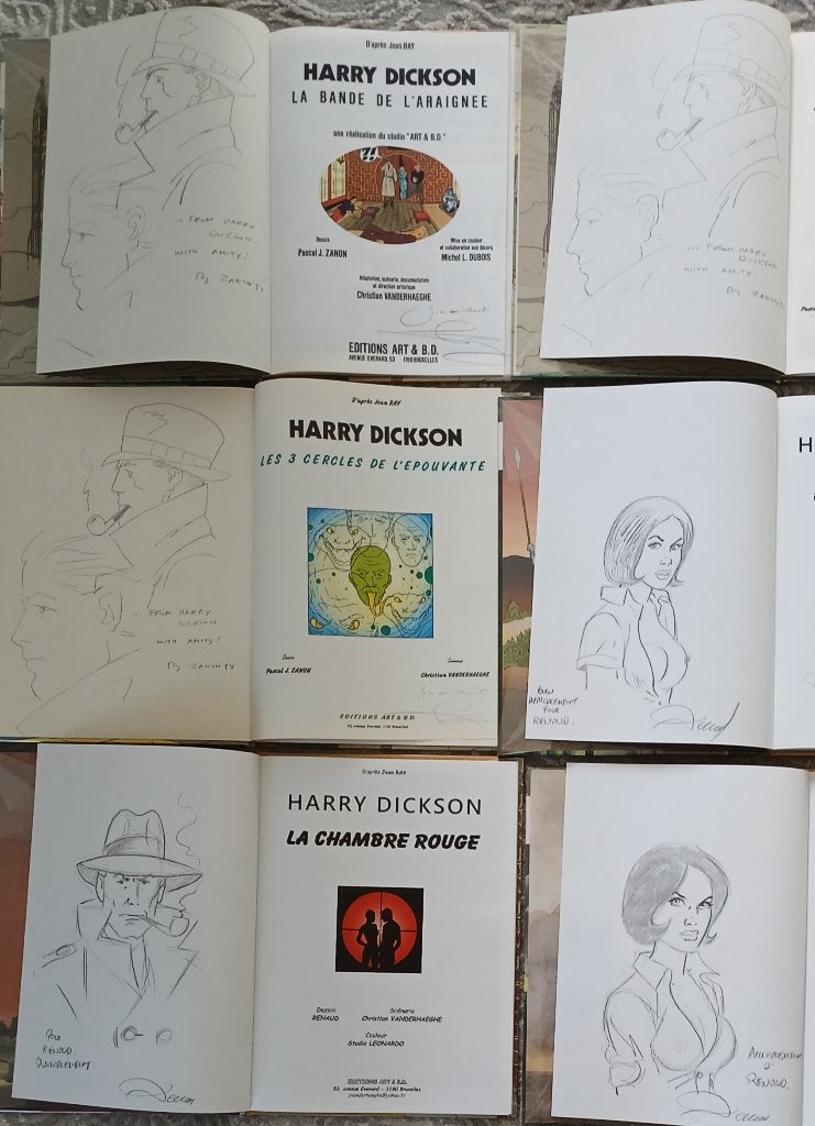 BD Harry Dickson 11 tomes Zanon Renaud EO Neufs 6 dédicaces, Plusieurs BD, Enlèvement ou Envoi, Neuf