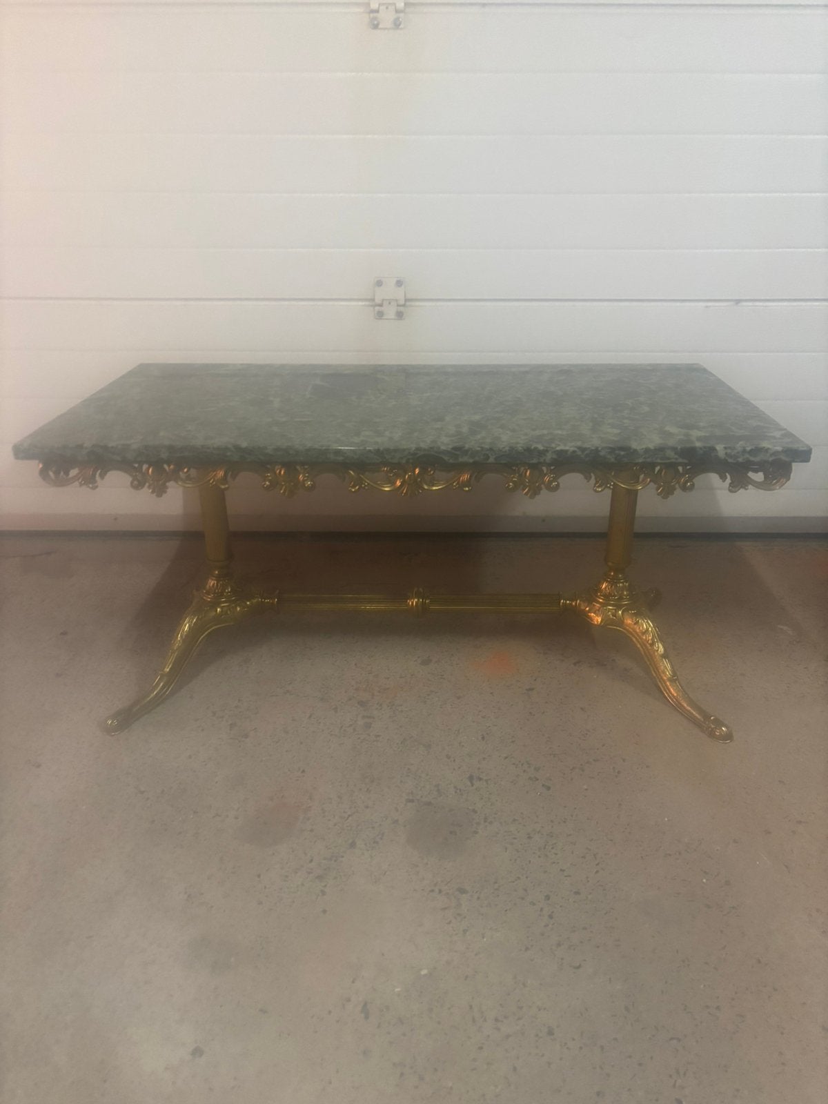 Salontafel koper en marmer., Huis en Inrichting, Ophalen, Zo goed als nieuw