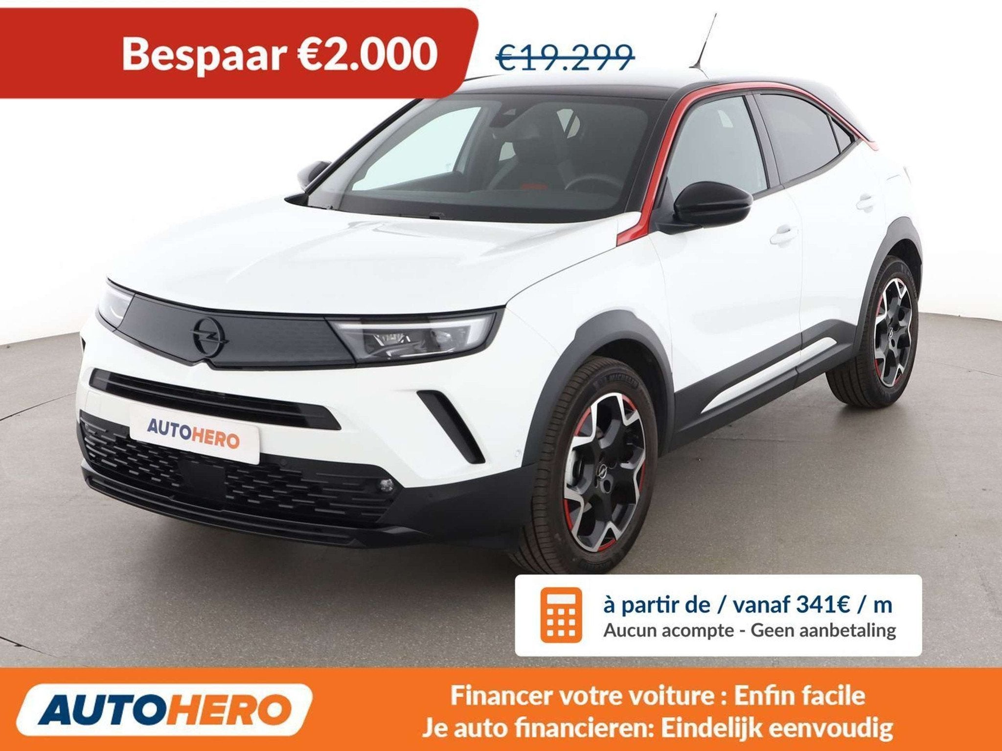 Opel Mokka X 1.2 Turbo GS Line (bj 2021, automaat), Stof, Gebruikt, https://public.car-pass.be/vhr/c53b352b-26ce-4ed3-b90a-c52ee943e2cf