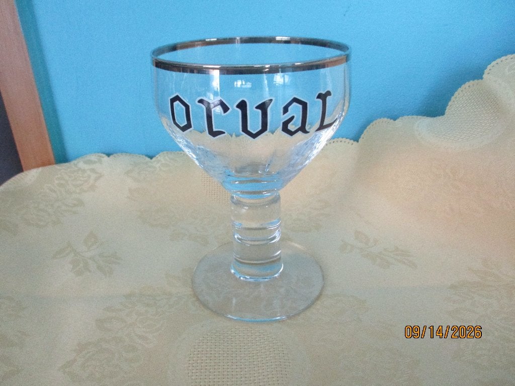 verre doré orval, Enlèvement ou Envoi, Utilisé, Verre ou Verres, Autres marques
