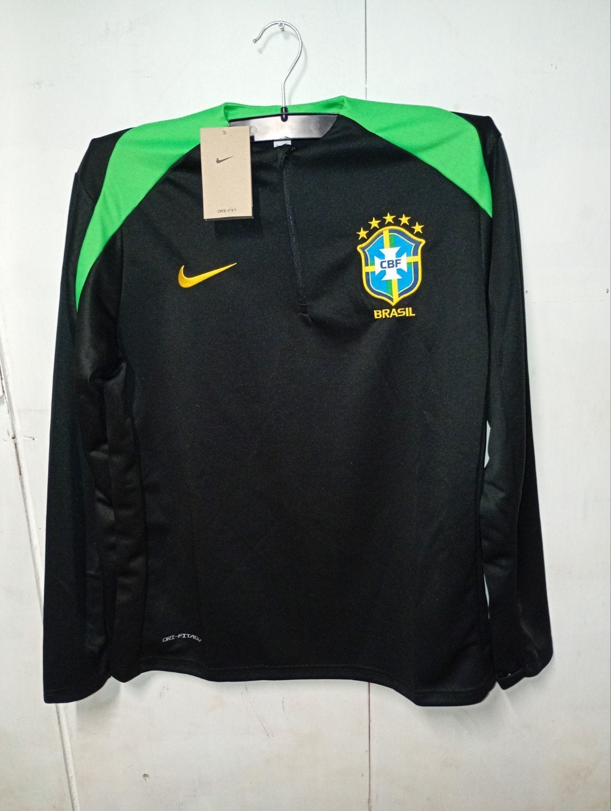 Ensemble Survêtement Brésil - Nike Dri-FIT ADV - Top + Panta, Ophalen of Verzenden, Geel