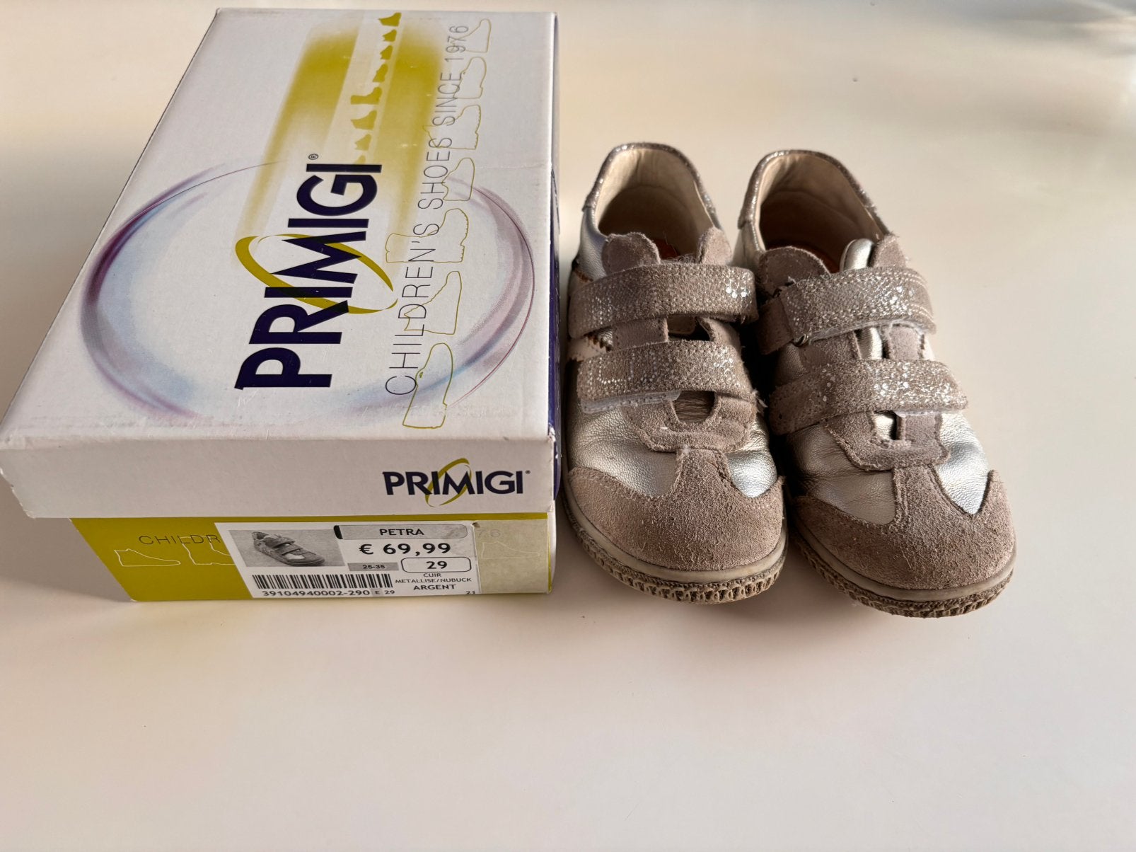 Jolies chaussures PRIMIGI 29 argentee, Enlèvement, Comme neuf, Fille
