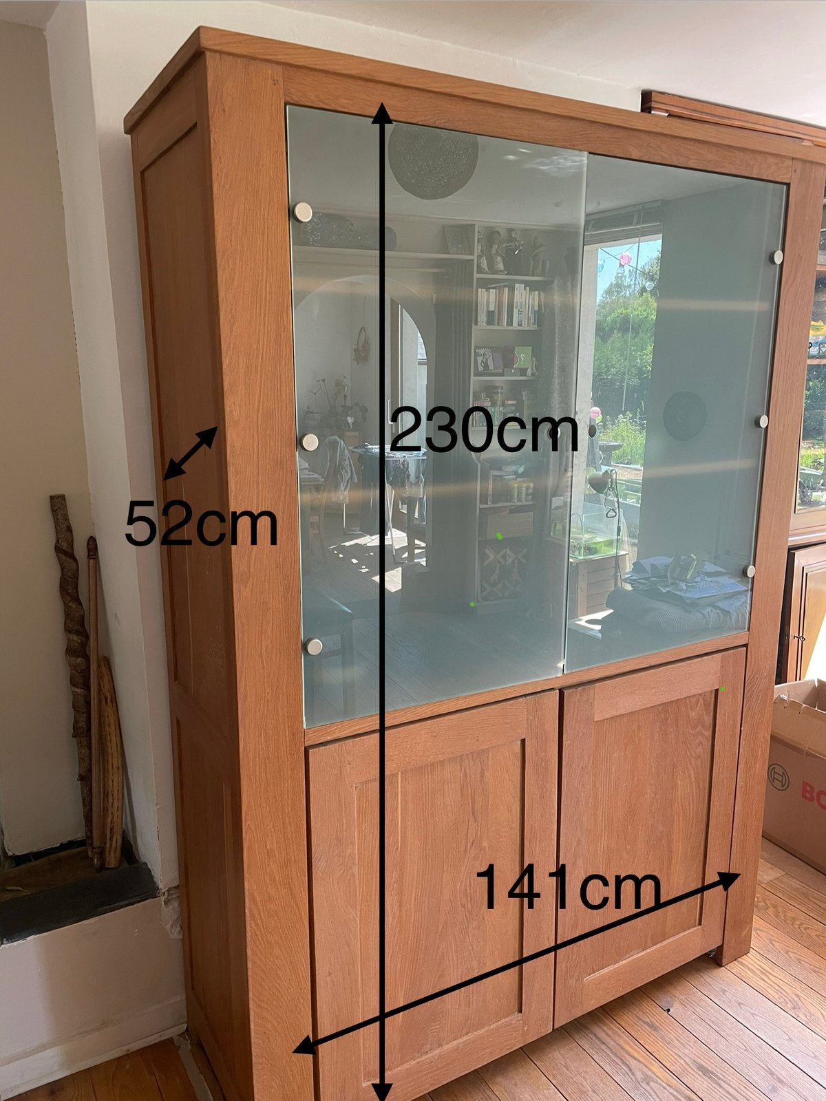 Meuble vaisselier, Avec porte(s), 100 à 150 cm, Enlèvement, Utilisé