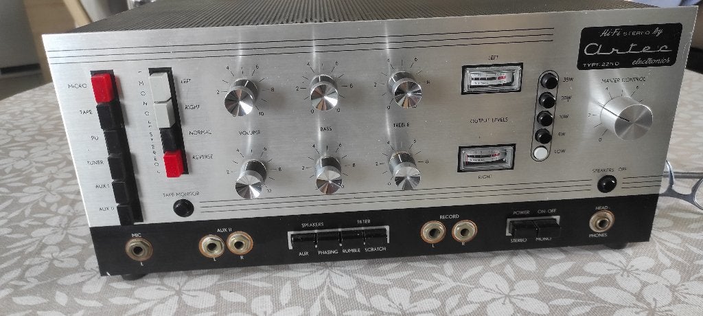 Amplificateur ARTEC VINTAGE 225 D. Comme neuf., Enlèvement, Reconditionné, Stéréo