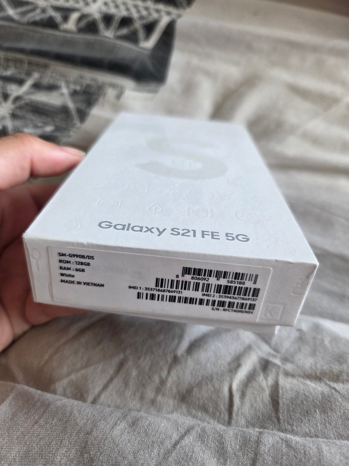 Samsung Galaxy S21 FE 5G – 128 GB – Wit – Zo goed als nieuw, Telecommunicatie, Mobiele telefoons | Batterijen en Accu's, Ophalen