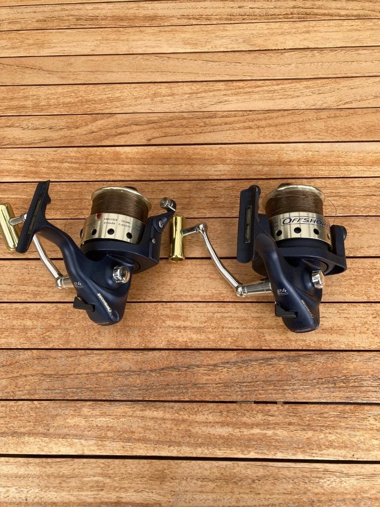 2 Okuma Offshore FRS-80PU, Watersport en Boten, Verzenden, Gebruikt, Molen