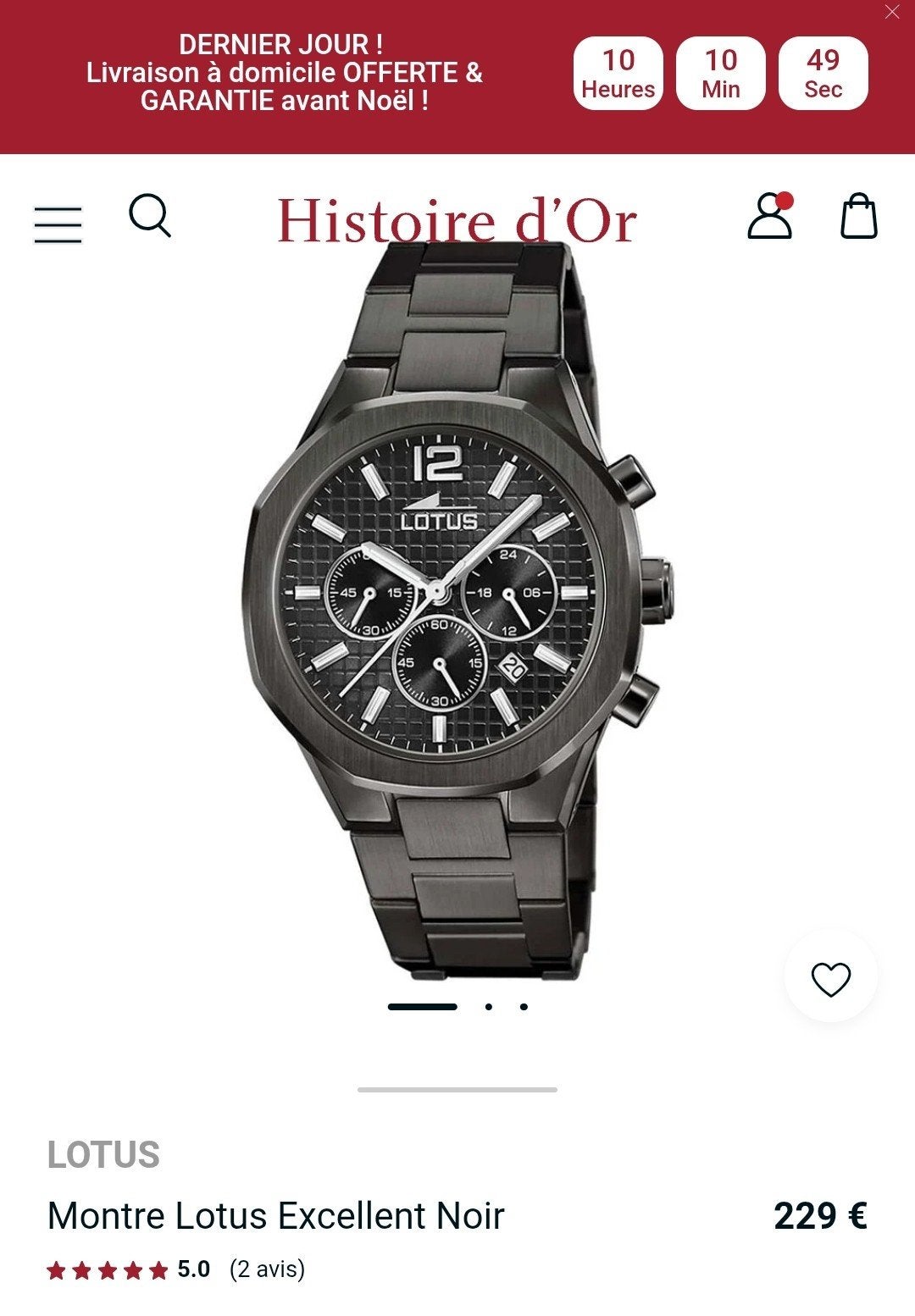 lotus montre homme Neuve, Bijoux, Sacs & Beauté, Enlèvement