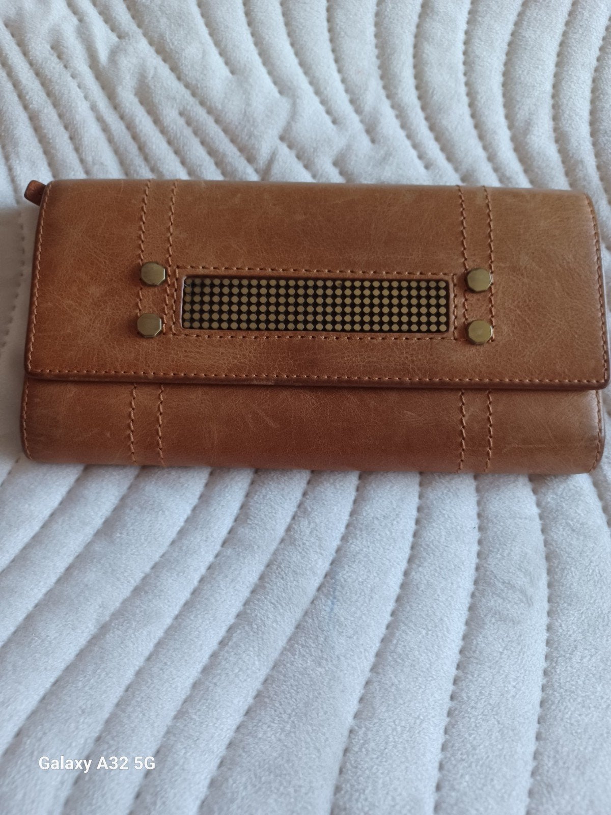 GOLDBRENNER Clio Portefeuille GM camel siglé, Envoi