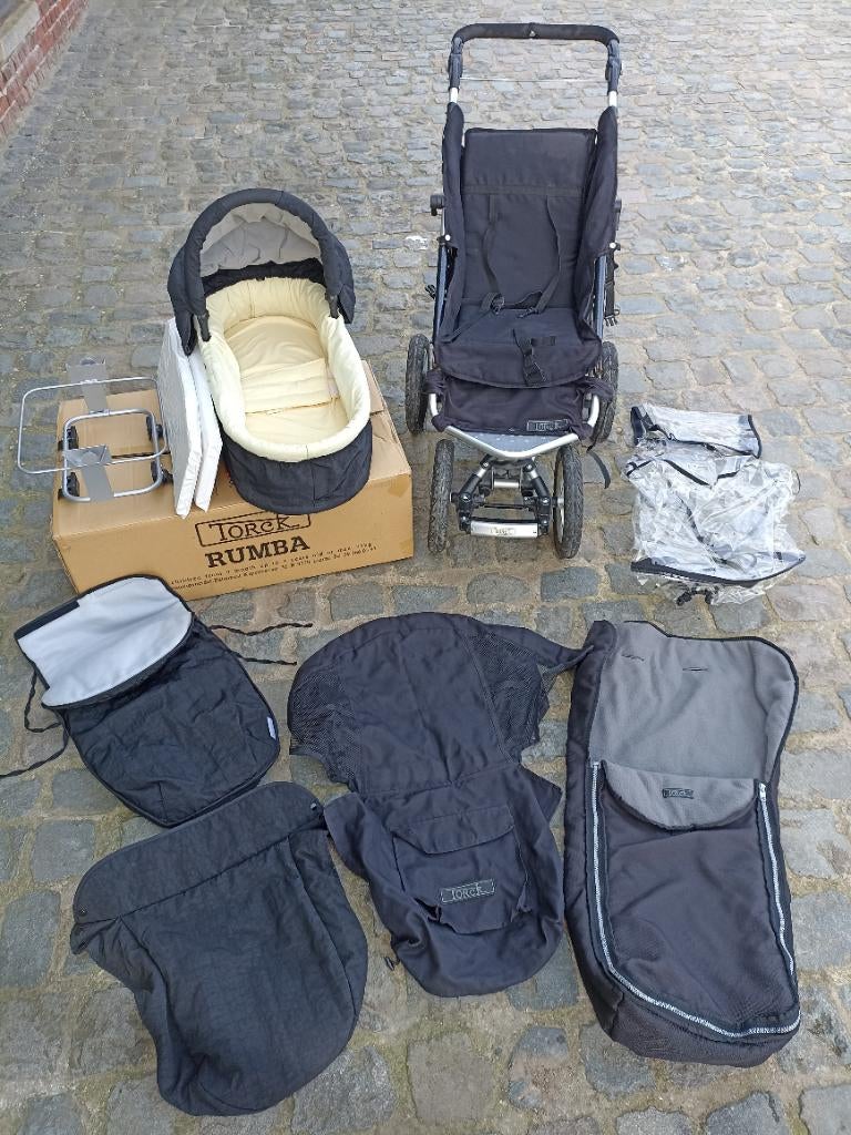 Torck rumba buggy + mand, Kinderen en Baby's, Buggy's, Regenhoes, Verstelbare rugleuning, Voetenzak, Ophalen