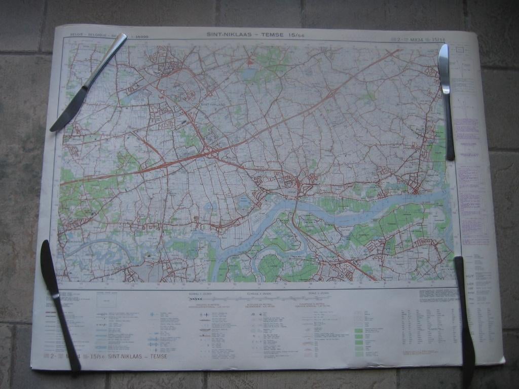 10 verschillende landkaarten provincie Antwerpen 10 € / stuk, Ophalen, Gelezen, België, Landkaart