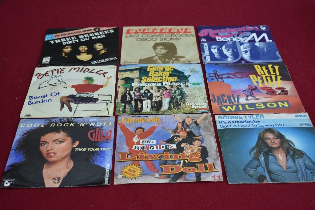 45t's  nodig voor jukebox of verzameling ?, Cd's en Dvd's, 7 inch, Ophalen of Verzenden, Zo goed als nieuw, Dance Populair