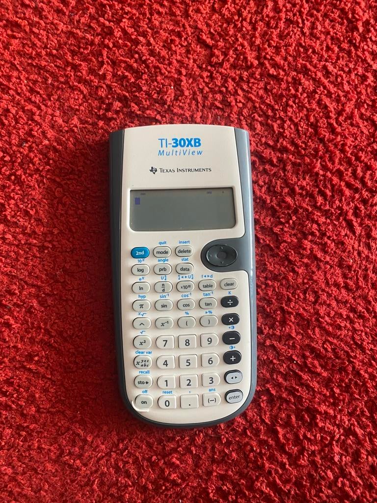 Rekenmachine ti-30xb, Ophalen, Zo goed als nieuw